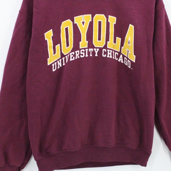 Vintage Gildan Sweatshirt Womens Red Pullover Loyola University Chicago Small S - Picture 4 of 9